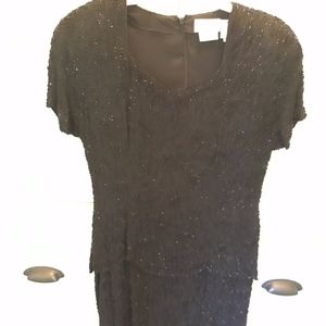 Black Tie Silk & Sequin Dress